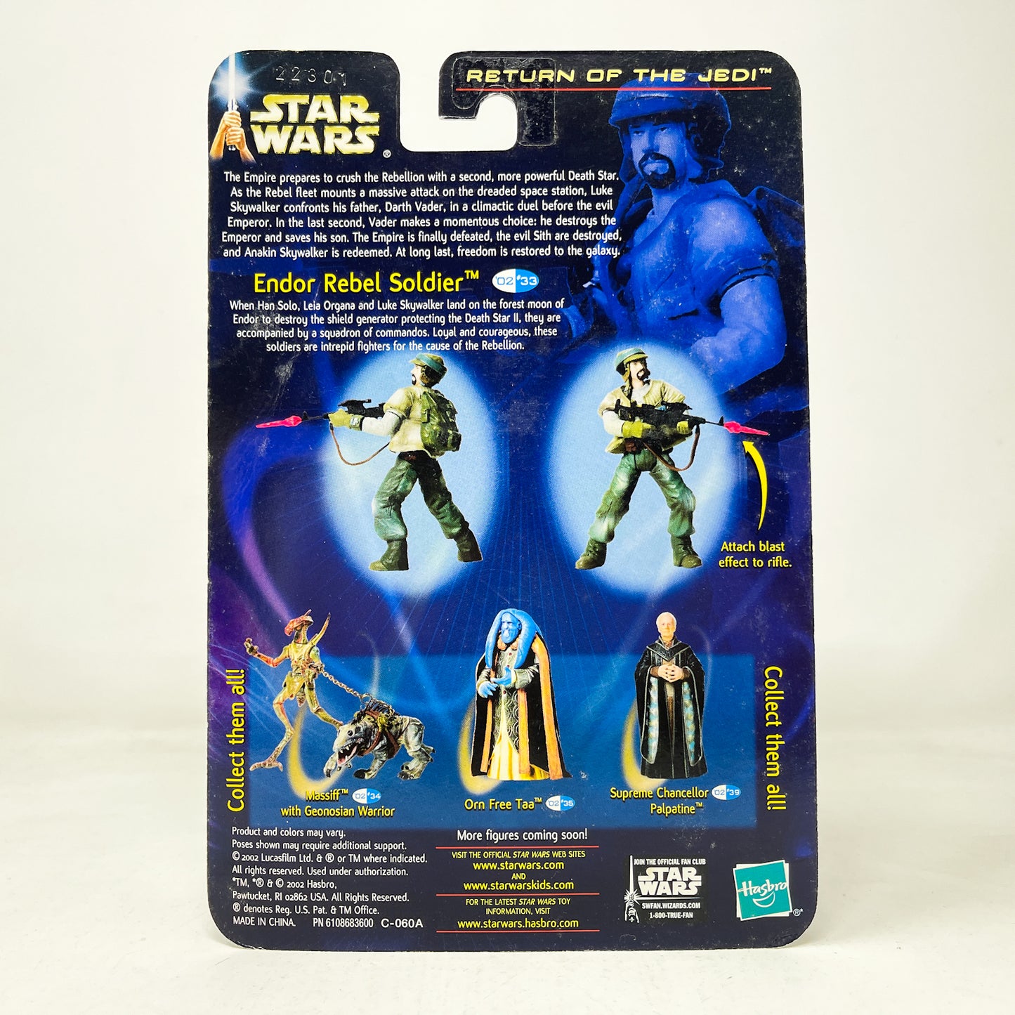 Endor Rebel Soldier #02-33 - Hasbro SAGA Series 3.75"