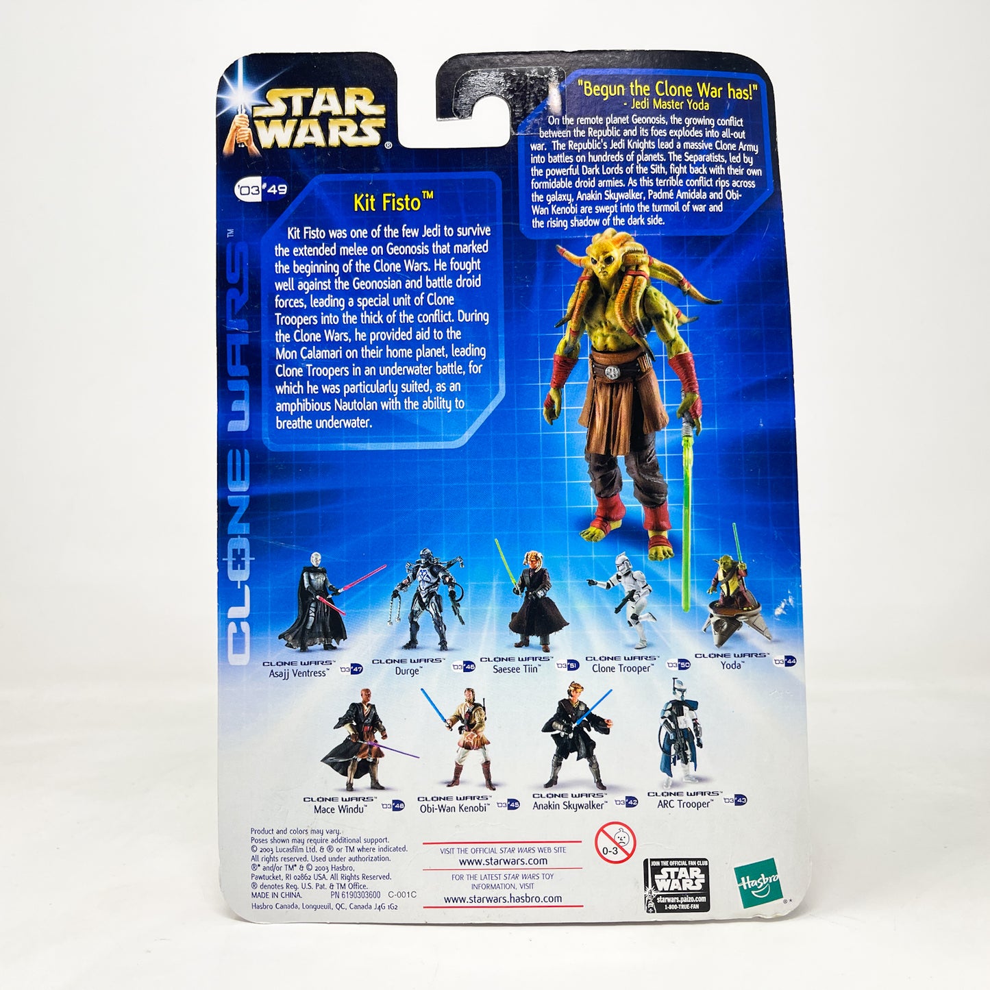 Kit Fisto 03-49 (2003) SAGA Clone Wars MOC