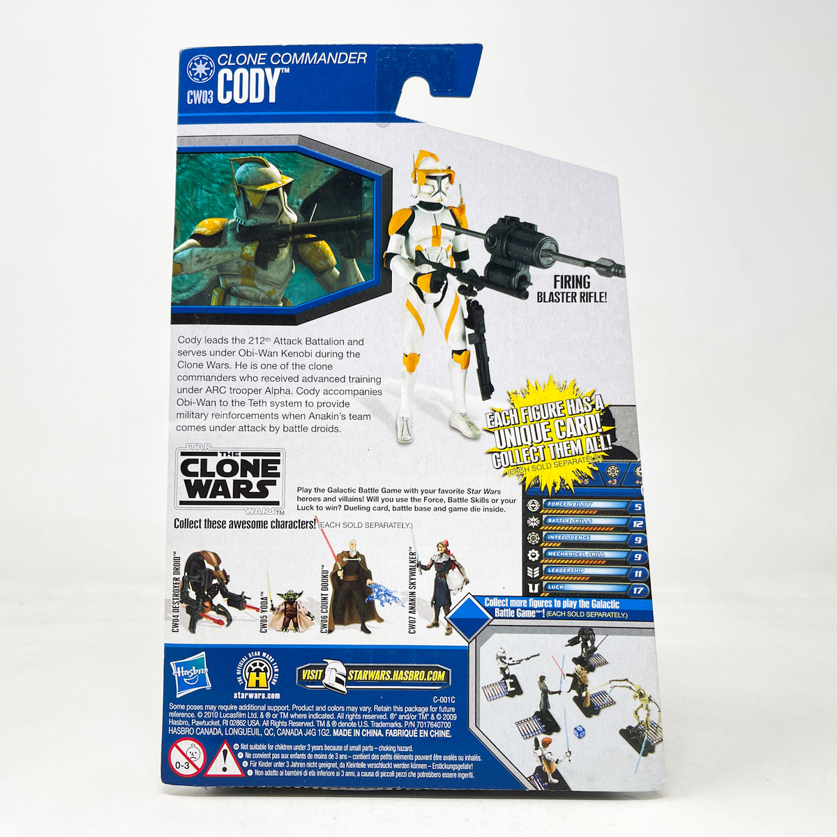 Clone Commander Cody CW03 - Hasbro The Clone Wars (2010)