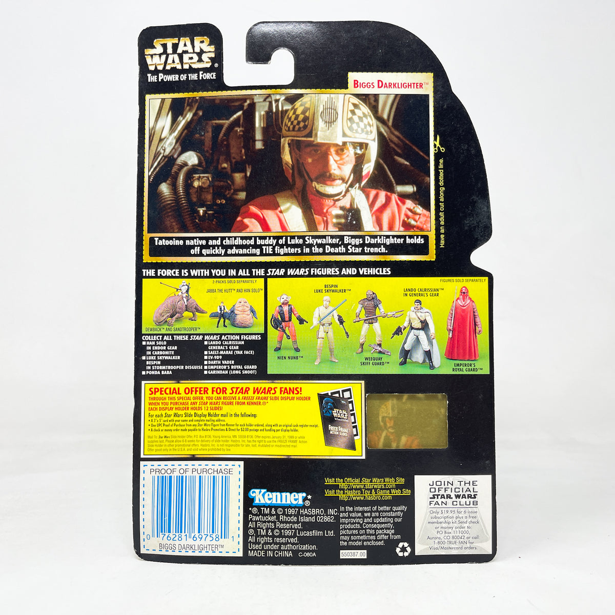 Biggs Darklighter (with Blaster Pistol) – Hasbro Star Wars Power of the Force (1998)