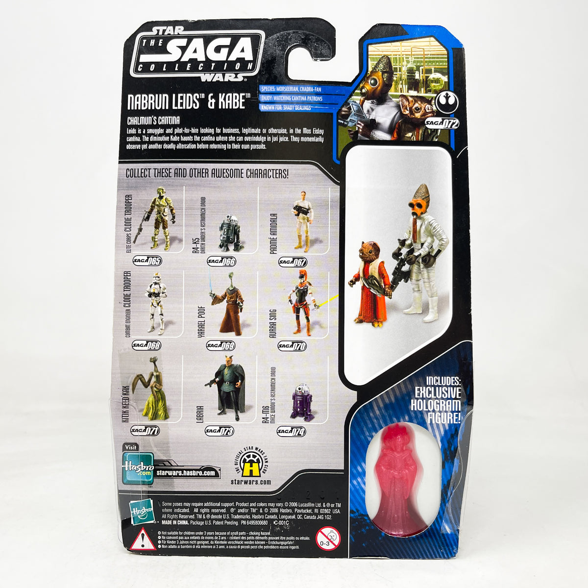 Nabrun Leids and Kabe #72 - Hasbro Saga Collection (2007)