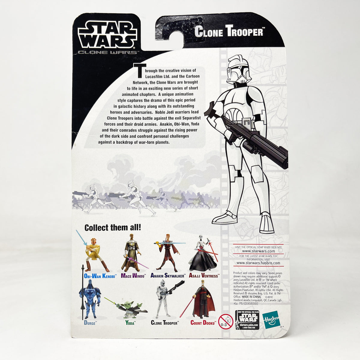 Clone Trooper (2003) - Hasbro Tarkovsky Clone Wars Animated Figure MOC