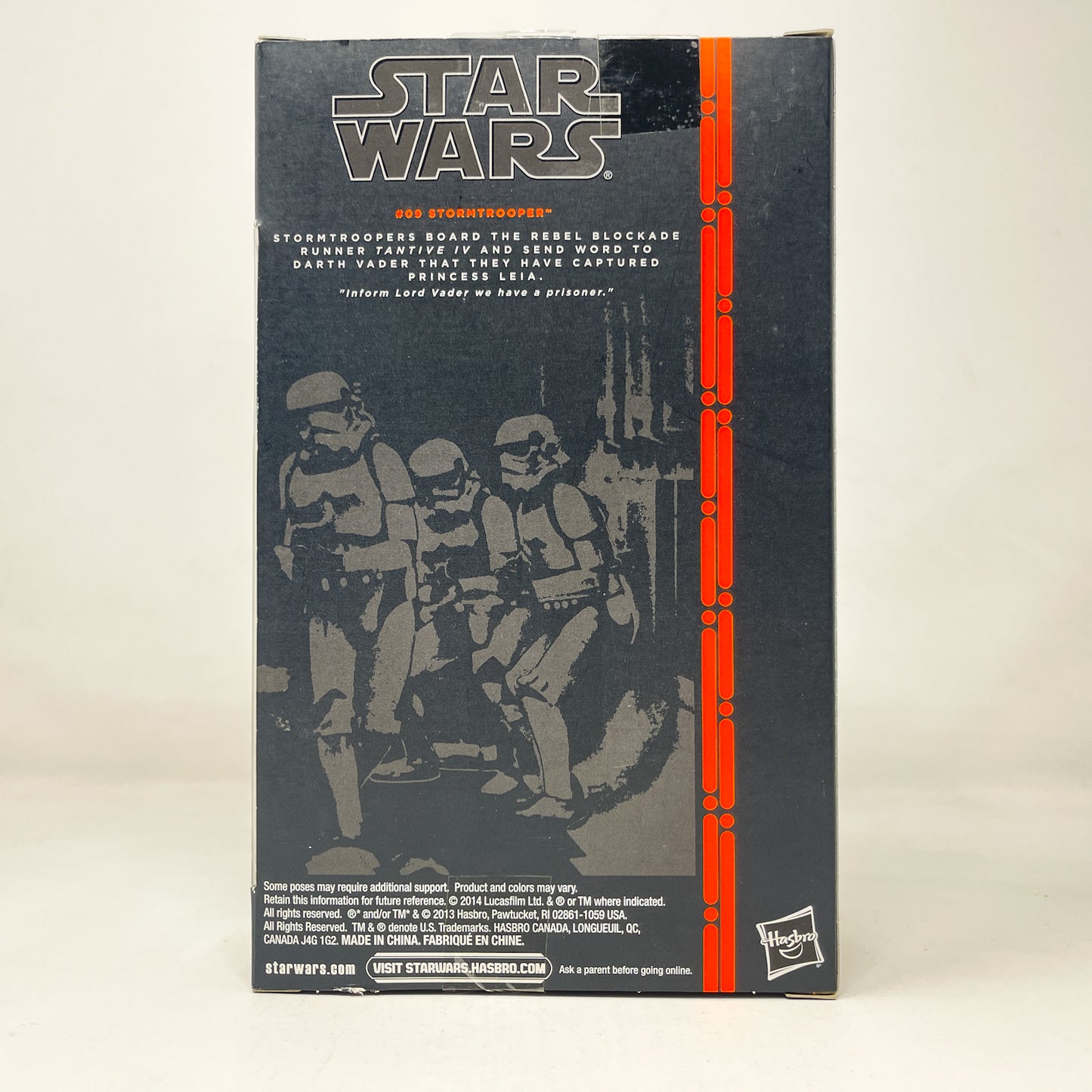 Stormtrooper #09 - Orange Line - Hasbro Black Series (2013)