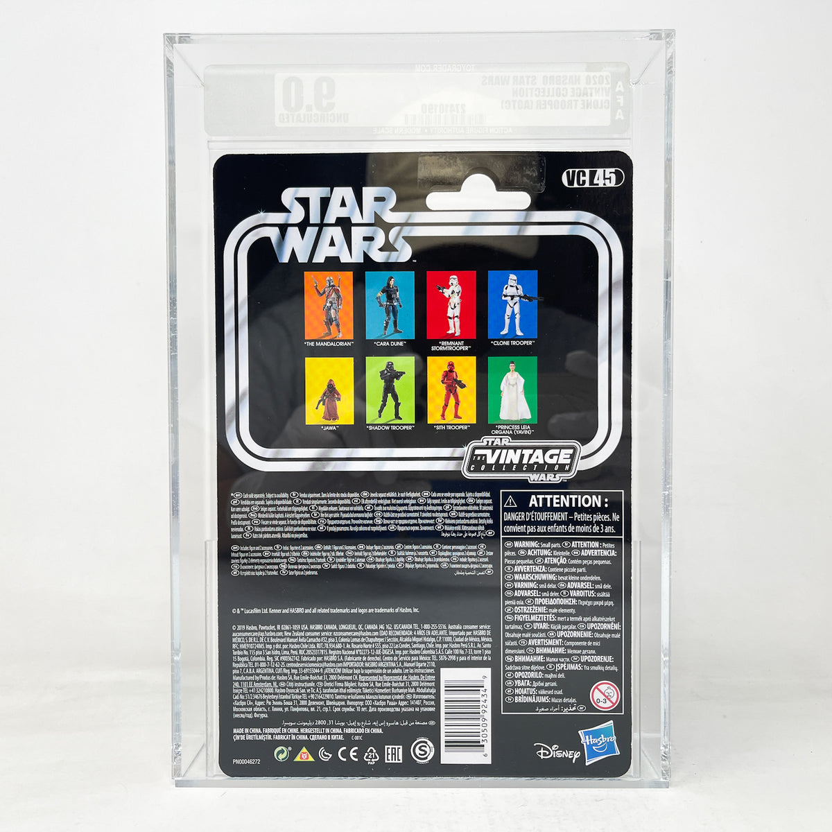 VC045 Clone Trooper - AOTC (2019) Reissue AFA Graded 9.0 - The Vintage Collection Hasbro Star Wars