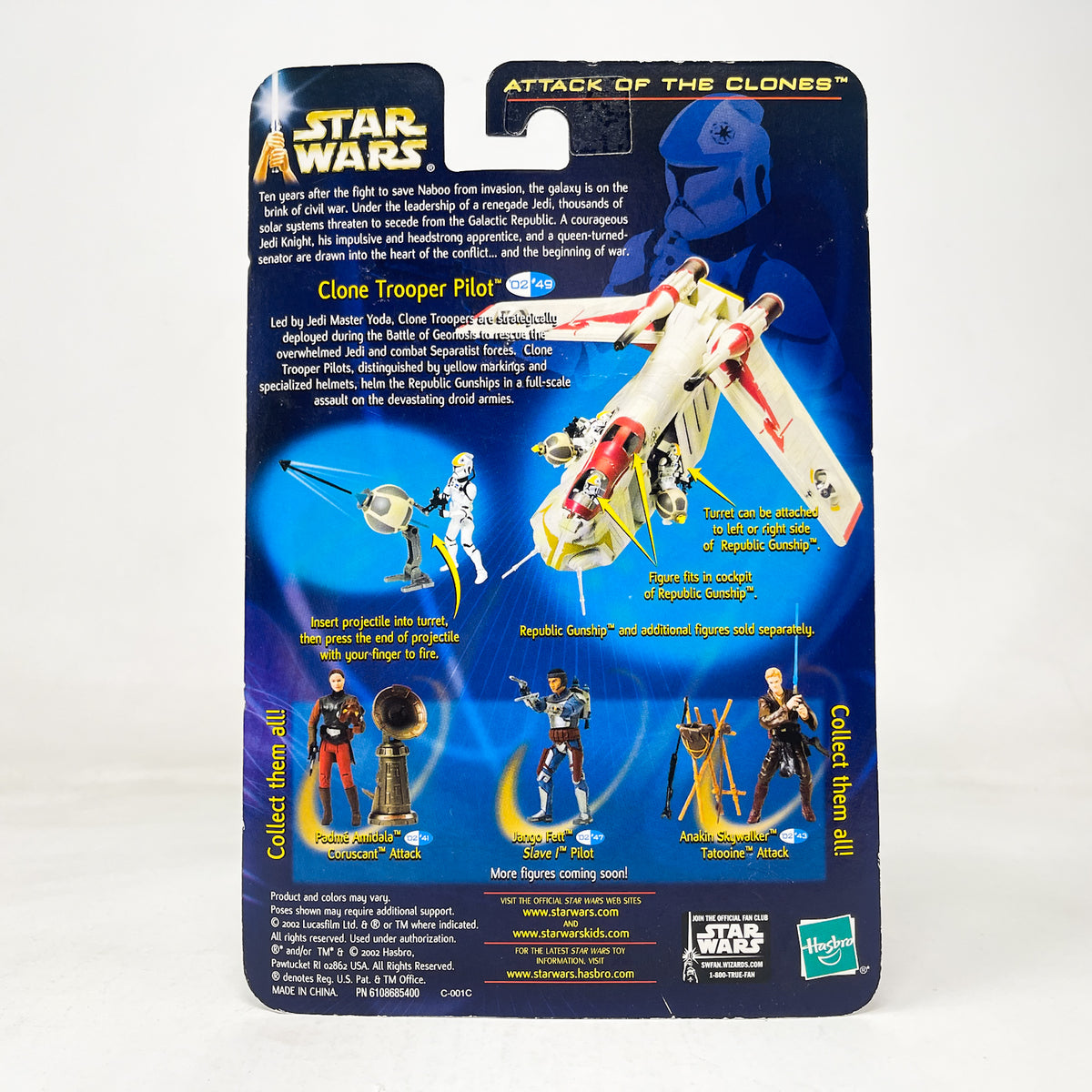 Clone Trooper (Republic Gunship Pilot) #02-49 - Hasbro SAGA Series 3.75"