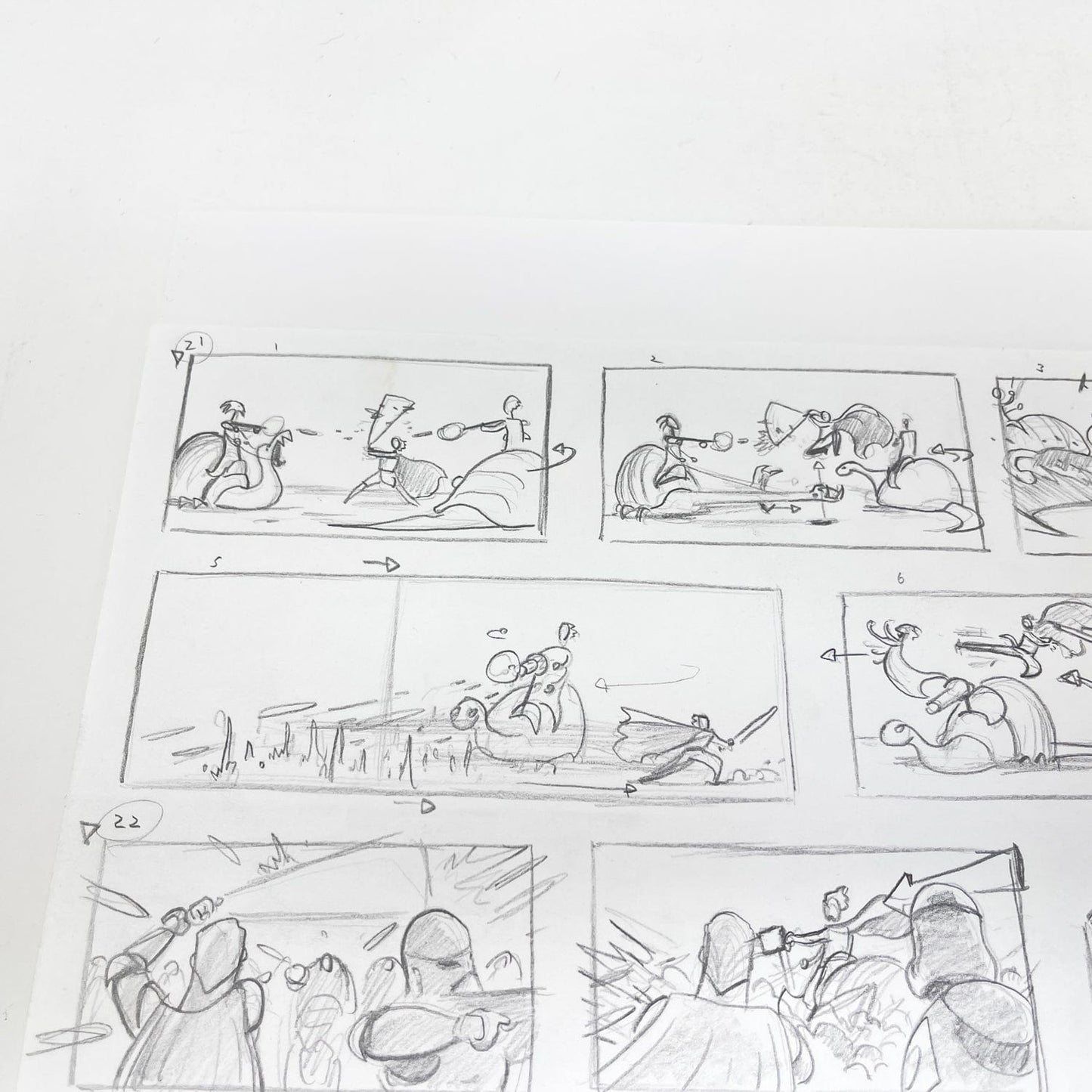 Vintage 4th Moon Toys Star Wars Pre-Production Tartakovsky Clone Wars Original Pre-Production Storyboard G
