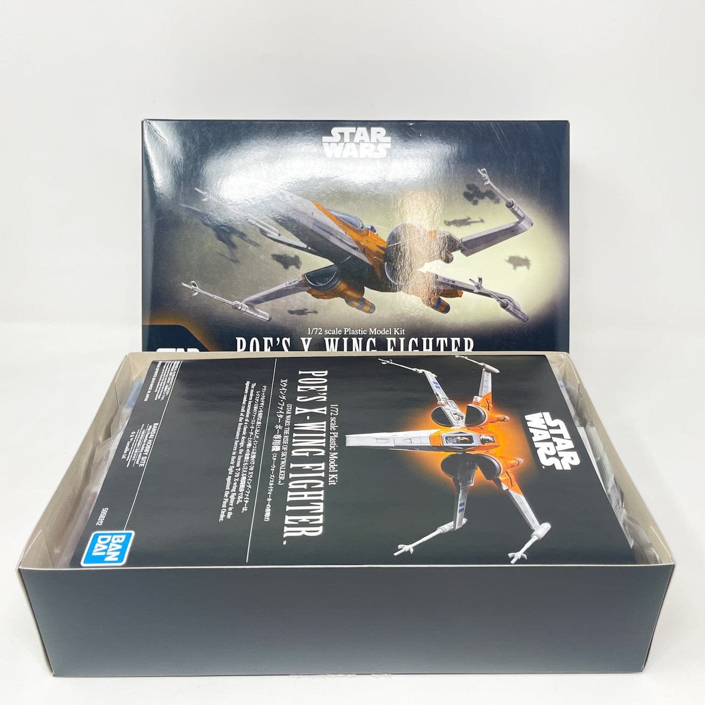 Vintage Bandai Star Wars Modern Other Bandai Poe's X-Wing Fighter 1/72 Scale Star Wars Rise of Skywalker Model Kit (2019)