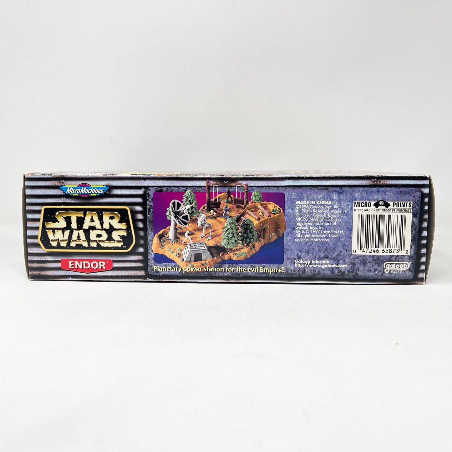 Vintage Galoob Star Wars Modern Ships Endor Playset - Micro Machines Star Wars