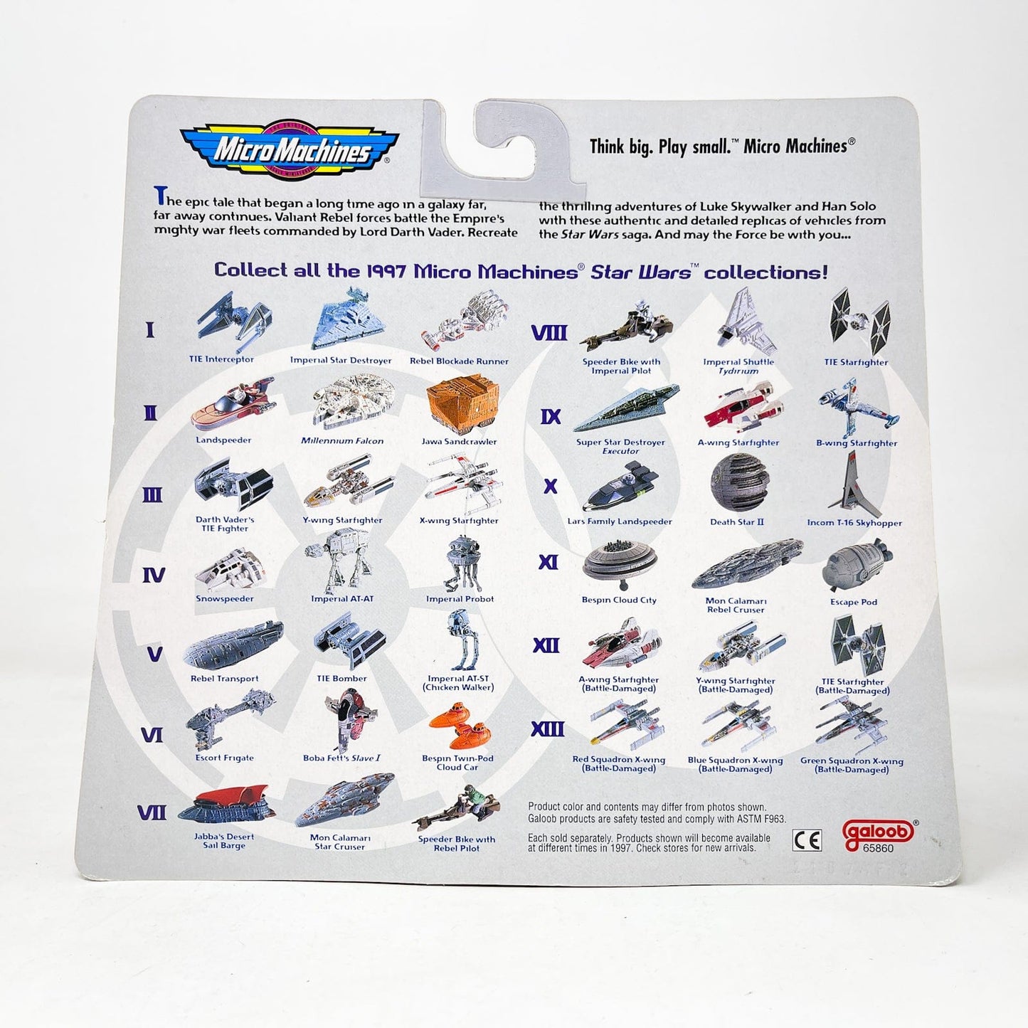 Vintage Galoob Star Wars Modern Ships Star Wars IX 3 Pack - Micro Machines Star Wars