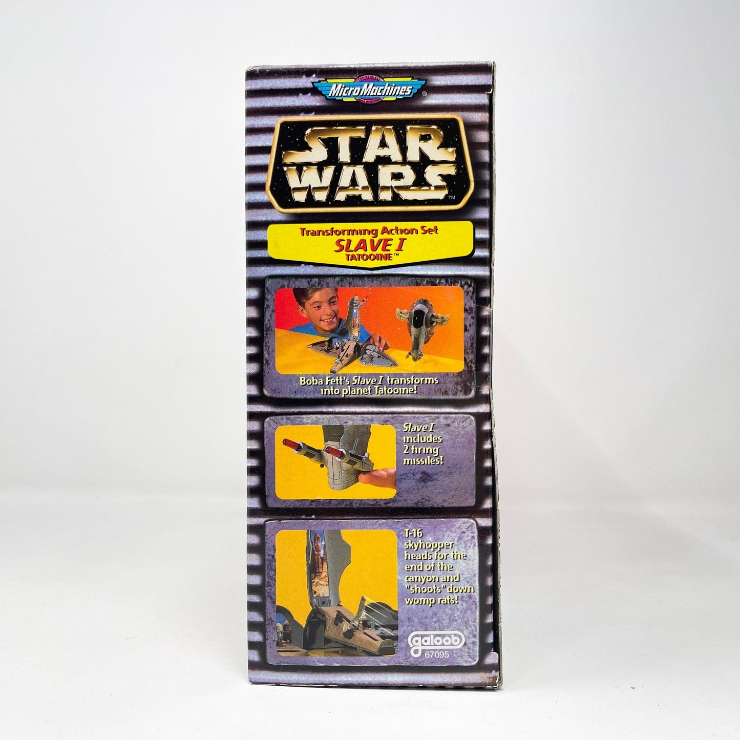 Vintage Galoob Star Wars Modern Ships Transforming Playset - Slave I / Tatooine - Micro Machines Star Wars