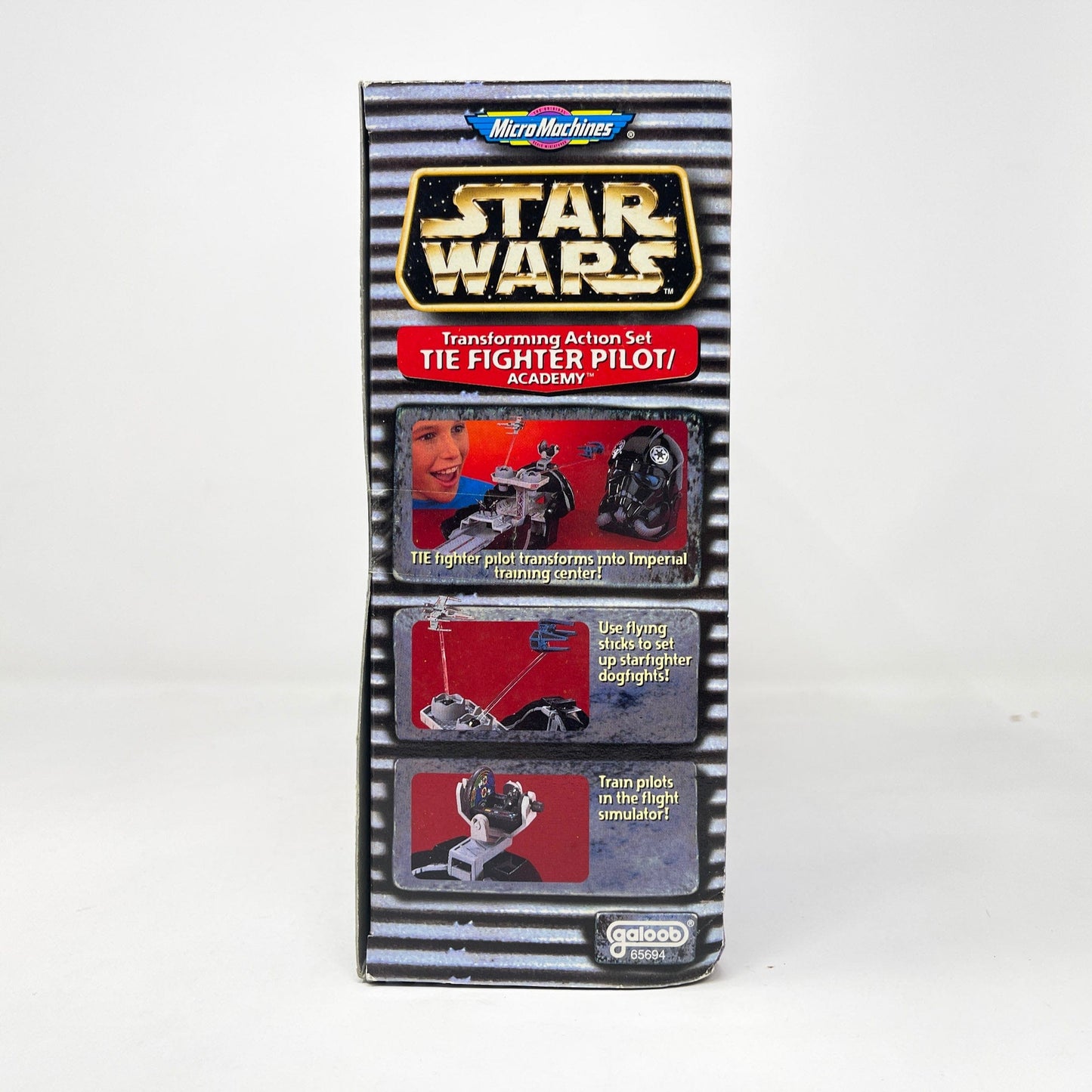 Vintage Galoob Star Wars Modern Ships Transforming Playset - TIE Fighter Pilot / Academy (1996) - Micro Machines Star Wars