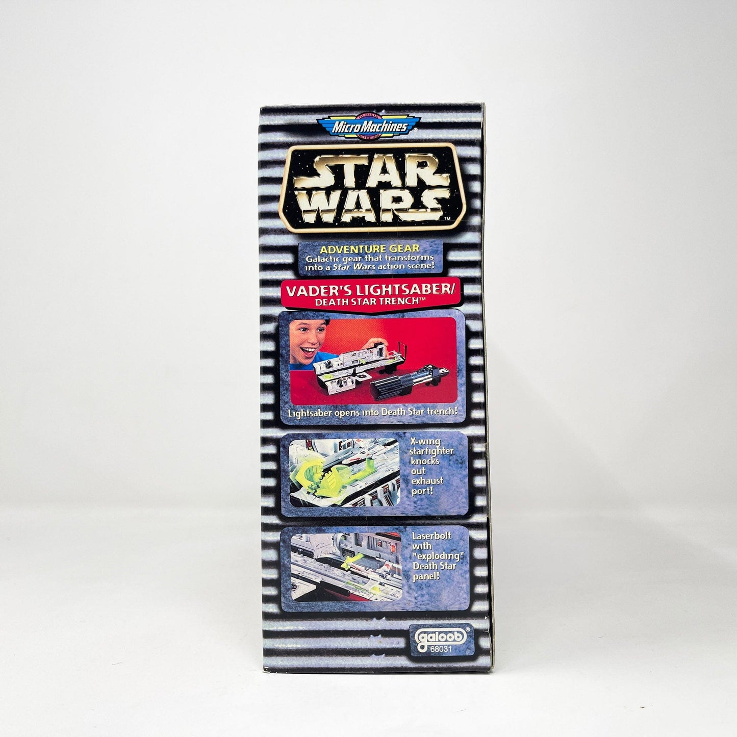 Vintage Galoob Star Wars Modern Ships Transforming Playset - Vader's Lightsaber / Death Star Trench - Micro Machines Star Wars