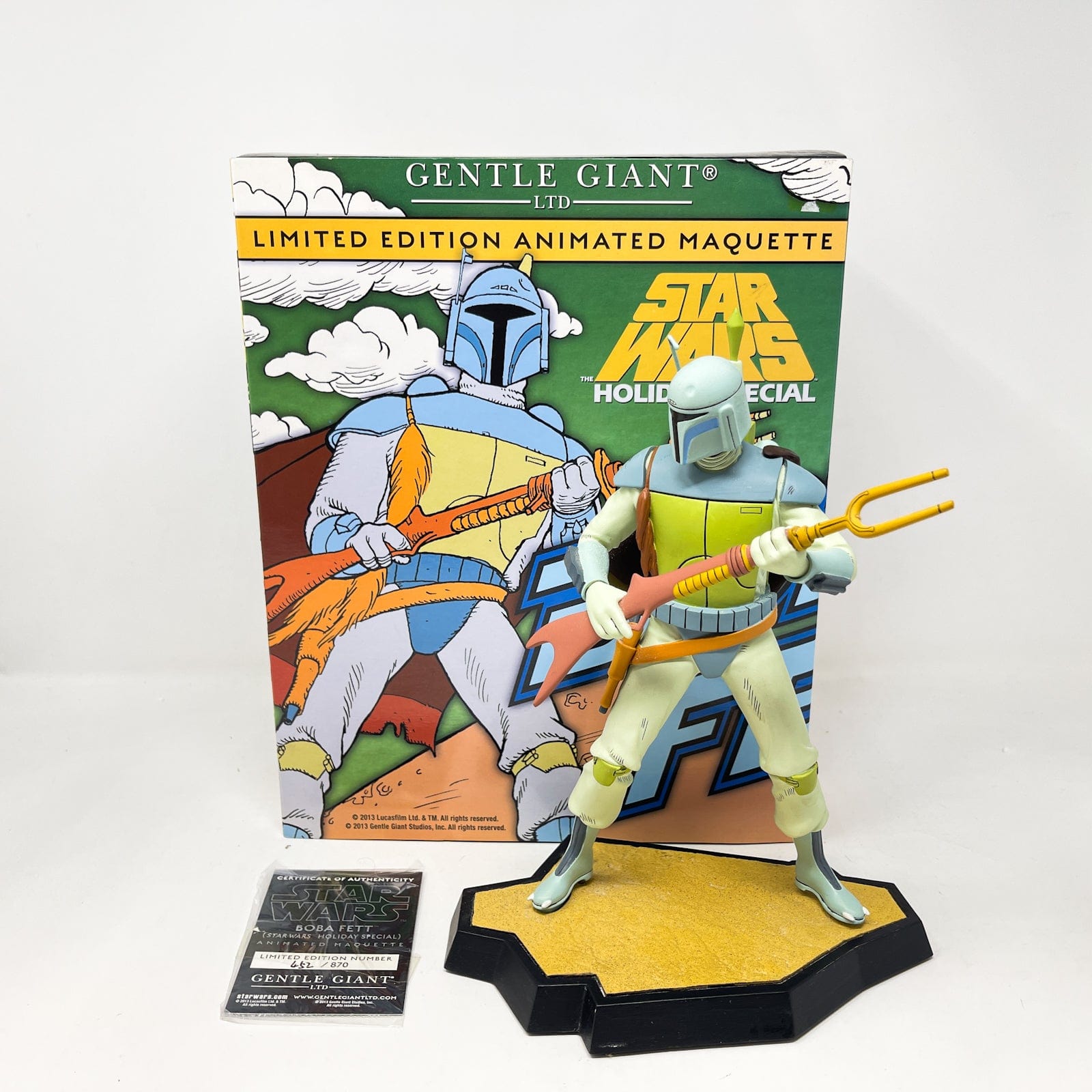 Boba Fett Holiday Special Animated Maquette - Gentle Giant Star