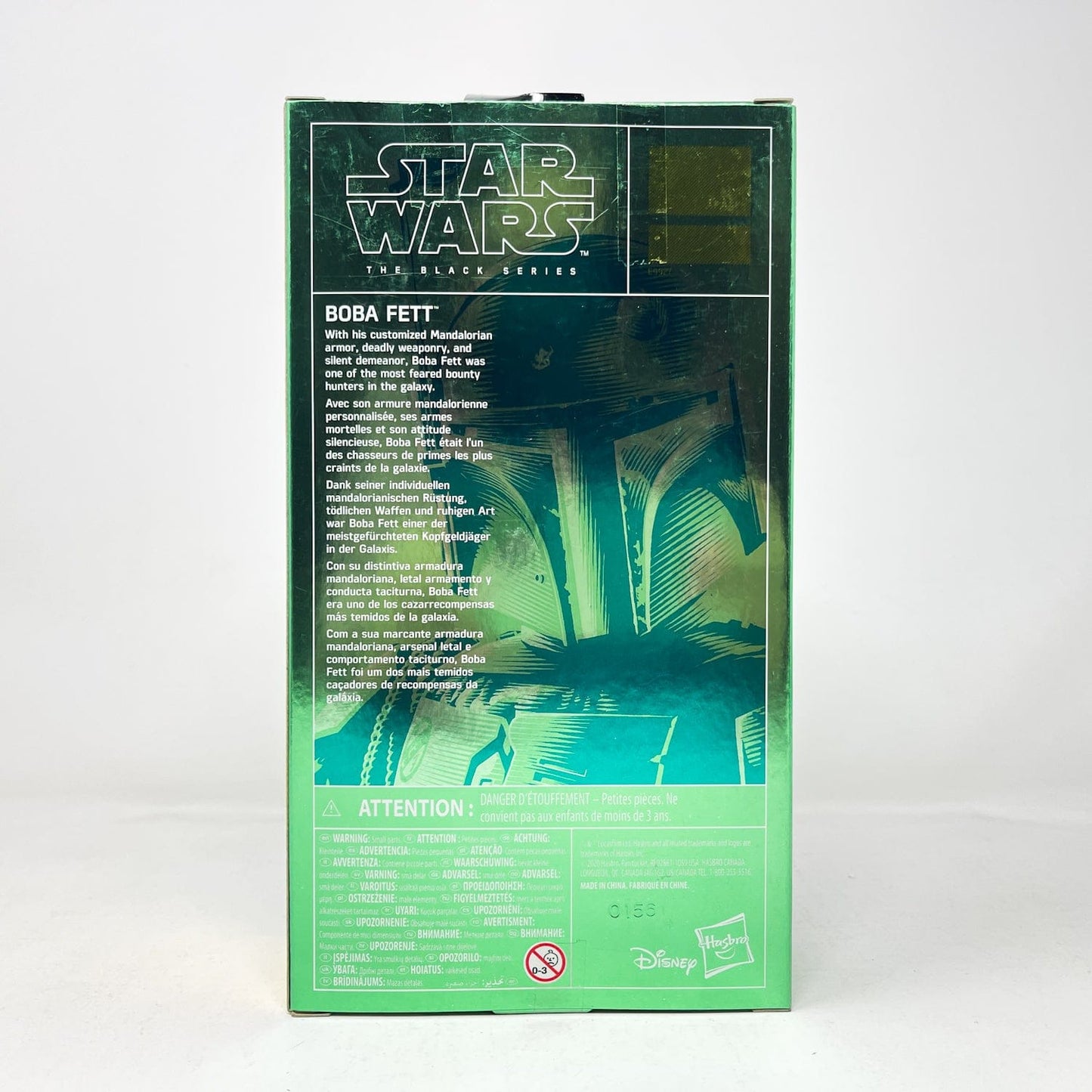 Vintage Hasbro Star Wars Black Series Sealed Figures Boba Fett (Carbonized) - Black Series Hasbro Star Wars Action Figure