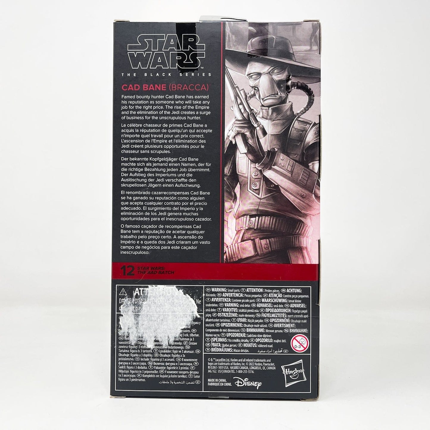 Vintage Hasbro Star Wars Black Series Sealed Figures Cad Bane - Baracca (The Bad Batch) BB 12 - Hasbro Black Series (2022)