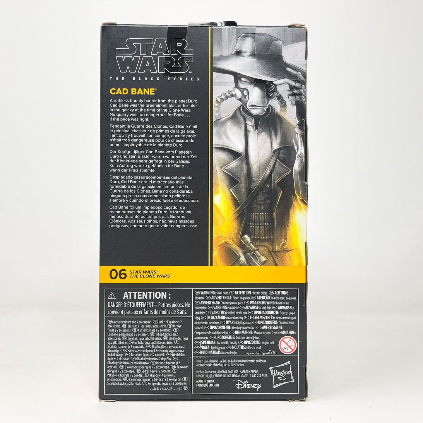 Vintage Hasbro Star Wars Black Series Sealed Figures Cad Bane (The Clone Wars) CW 06 - Hasbro Black Series (2020)