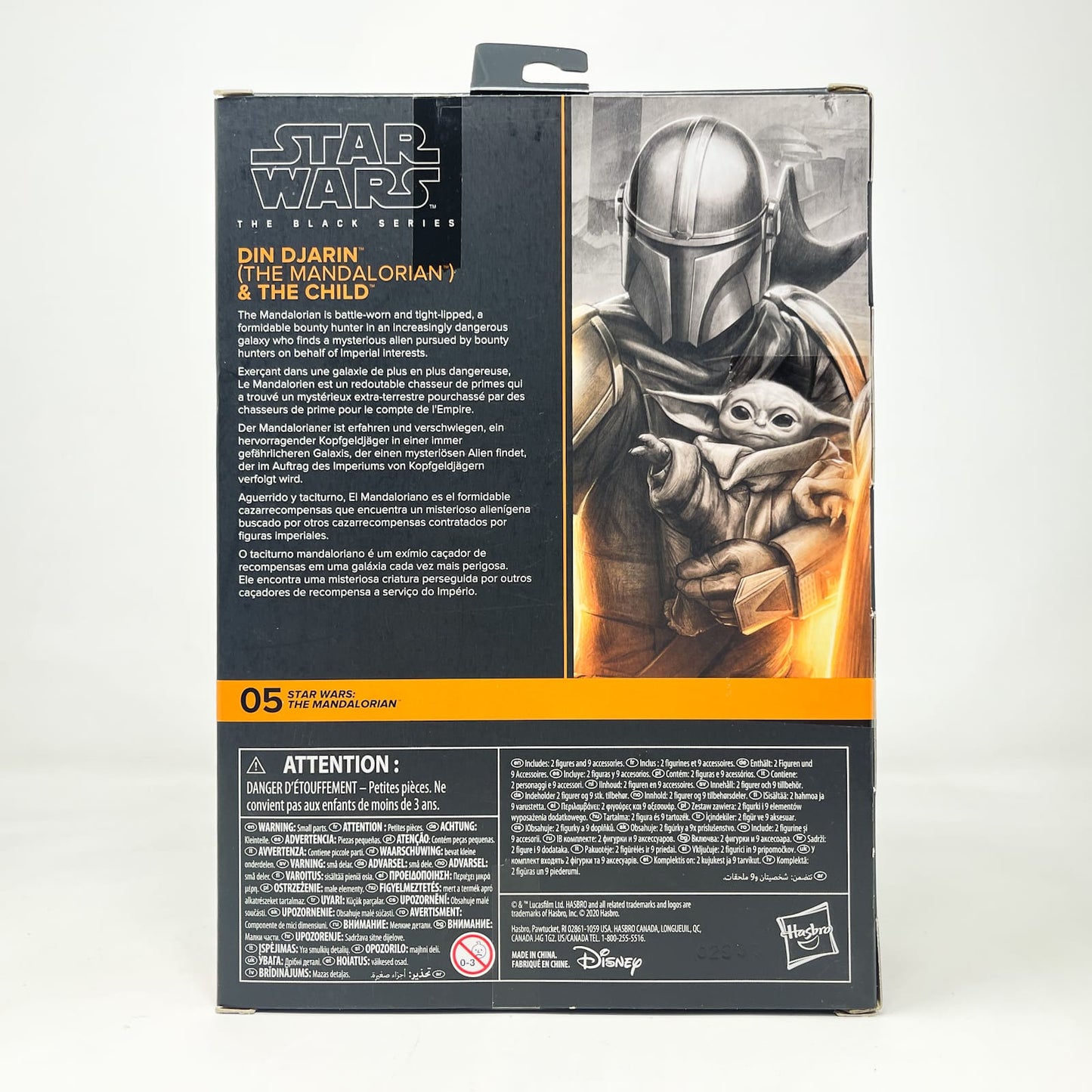 Vintage Hasbro Star Wars Black Series Sealed Figures Din Djarin and The Child (Deluxe) MAN 05 - Hasbro Black Series (2020)