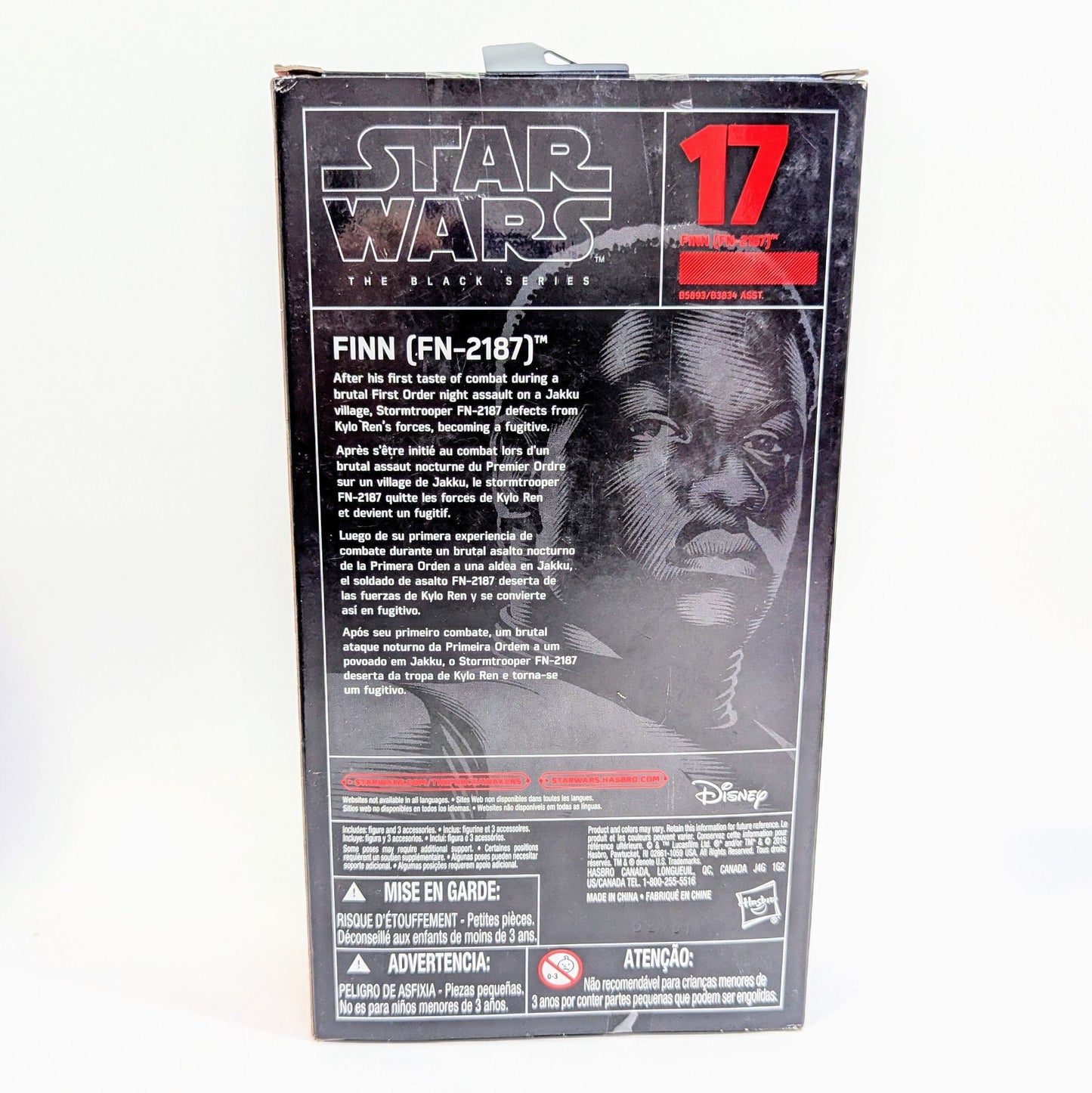 Vintage Hasbro Star Wars Black Series Sealed Figures Finn (FN-2187) #17 - Black Series Hasbro Star Wars Action Figure