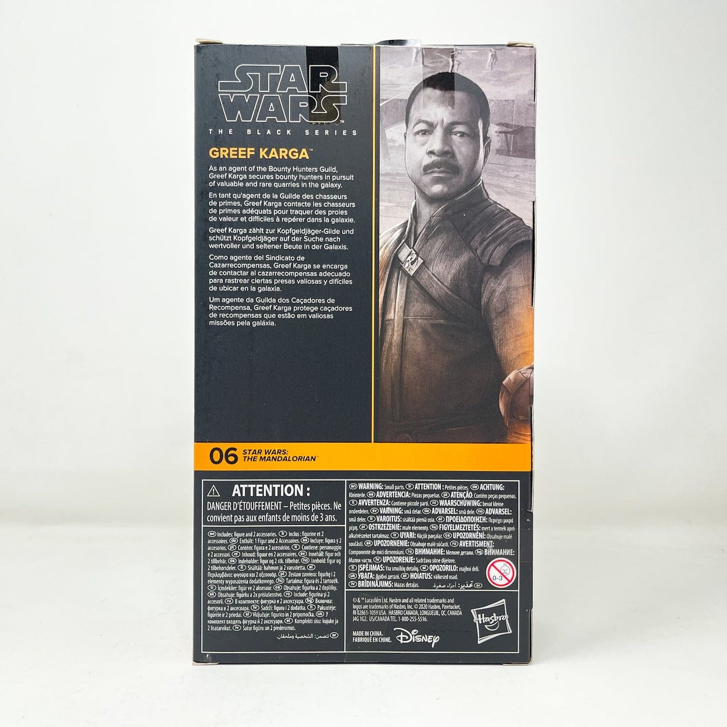 Vintage Hasbro Star Wars Black Series Sealed Figures Greef Karga MAN 06 - Black Series Hasbro Star Wars Action Figure