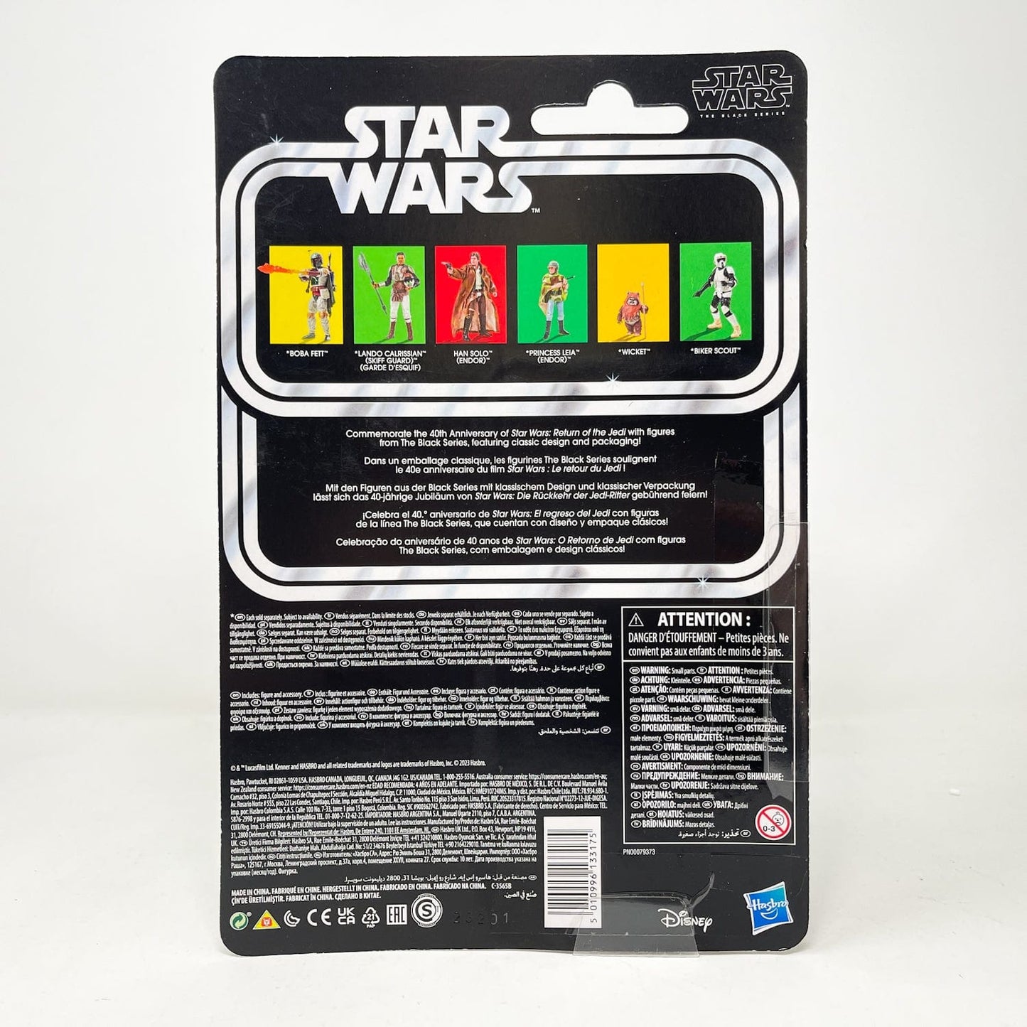 Vintage Hasbro Star Wars Black Series Sealed Figures Han Solo (Endor) - Black Series 40th Hasbro Star Wars Action Figure