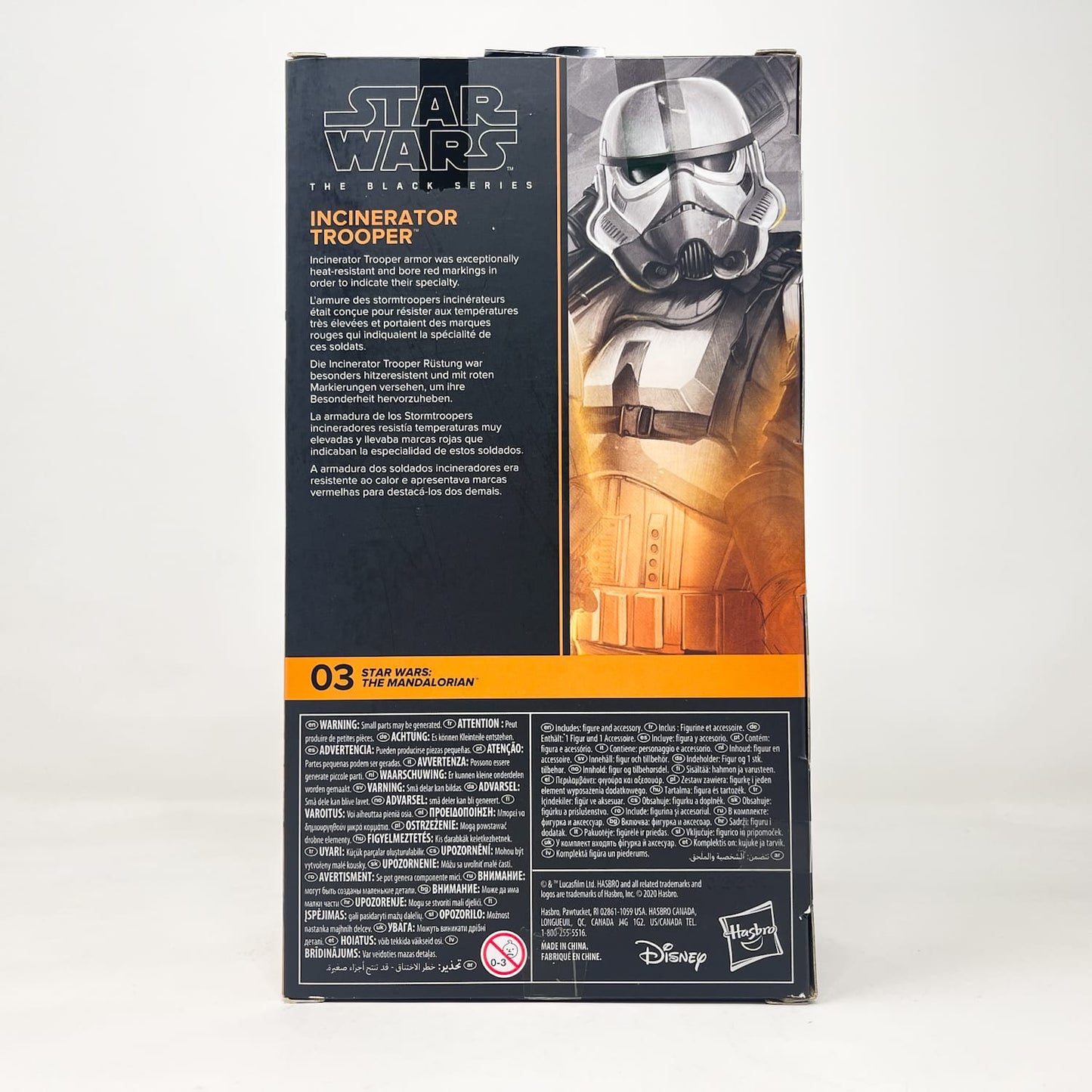 Vintage Hasbro Star Wars Black Series Sealed Figures Incinerator Trooper (Mandalorian) MAN 03 - Hasbro Black Series (2021)