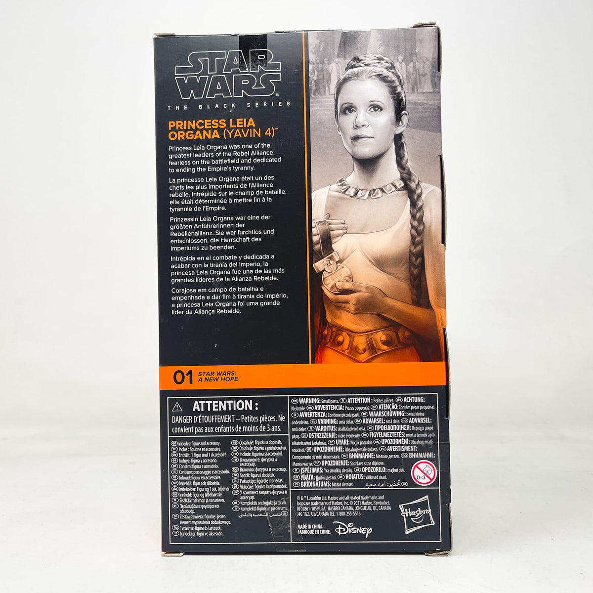 Vintage Hasbro Star Wars Black Series Sealed Figures Princess Leia Organa (Yavin 4) ANH 01 - Hasbro Black Series (2021)
