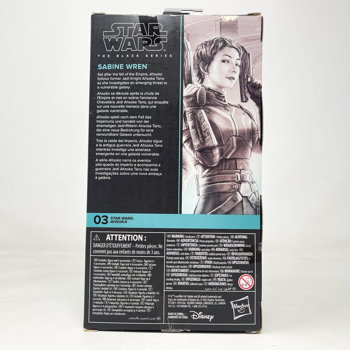 Vintage Hasbro Star Wars Black Series Sealed Figures Sabine Wren (Ahsoka) AHS03 - Hasbro Black Series (2023)