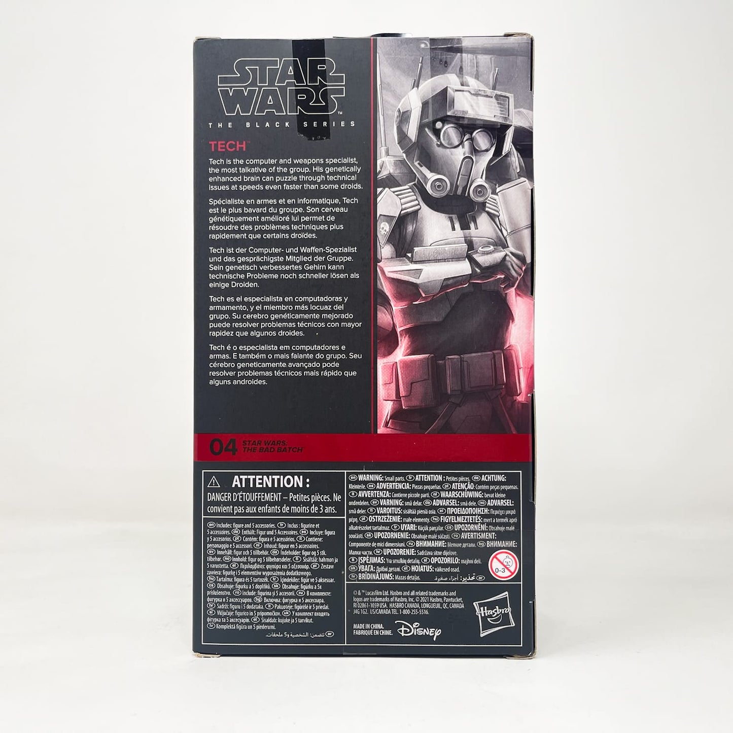 Vintage Hasbro Star Wars Black Series Sealed Figures Tech (The Bad Batch) BB 04 - Hasbro Black Series (2021)