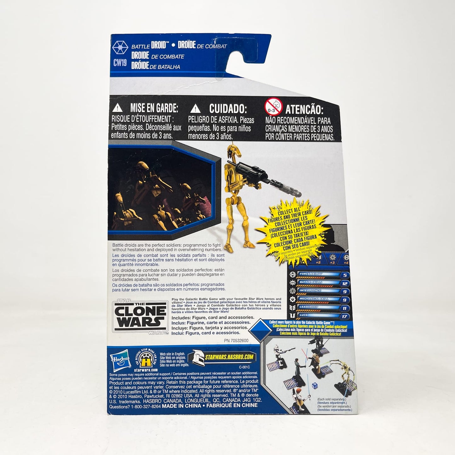 Vintage Hasbro Star Wars Mid MOC Battle Droid CW19 - Hasbro The Clone Wars (2010)