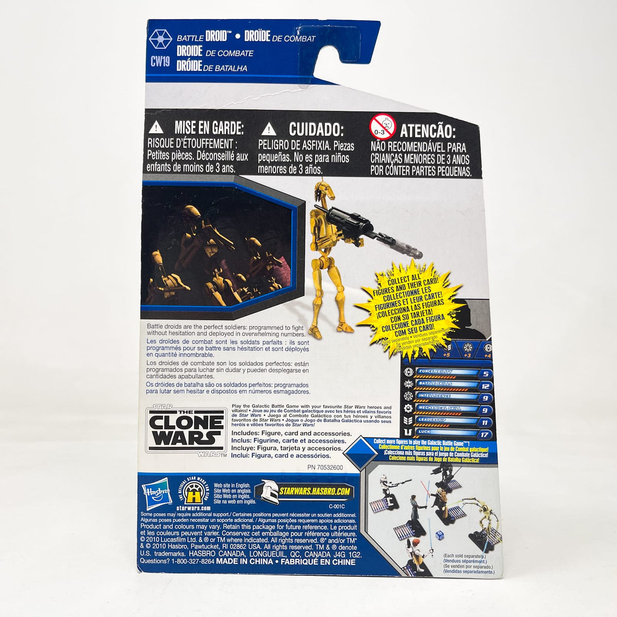 Vintage Hasbro Star Wars Mid MOC Battle Droid CW19 - Hasbro The Clone Wars (2010)