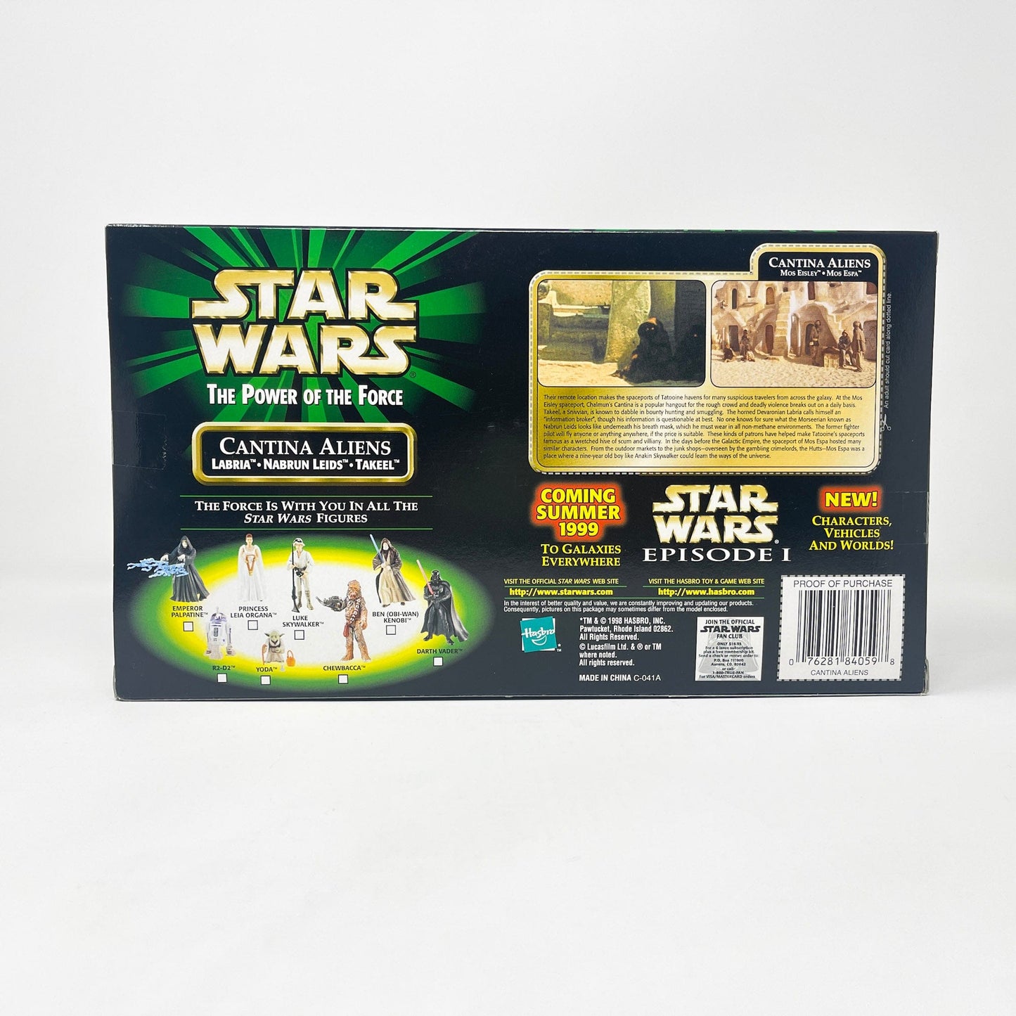 Vintage Hasbro Star Wars Mid MOC Cantina Aliens - Kenner 1998 Power of the Force (POTF2) Star Wars Action Figure Set