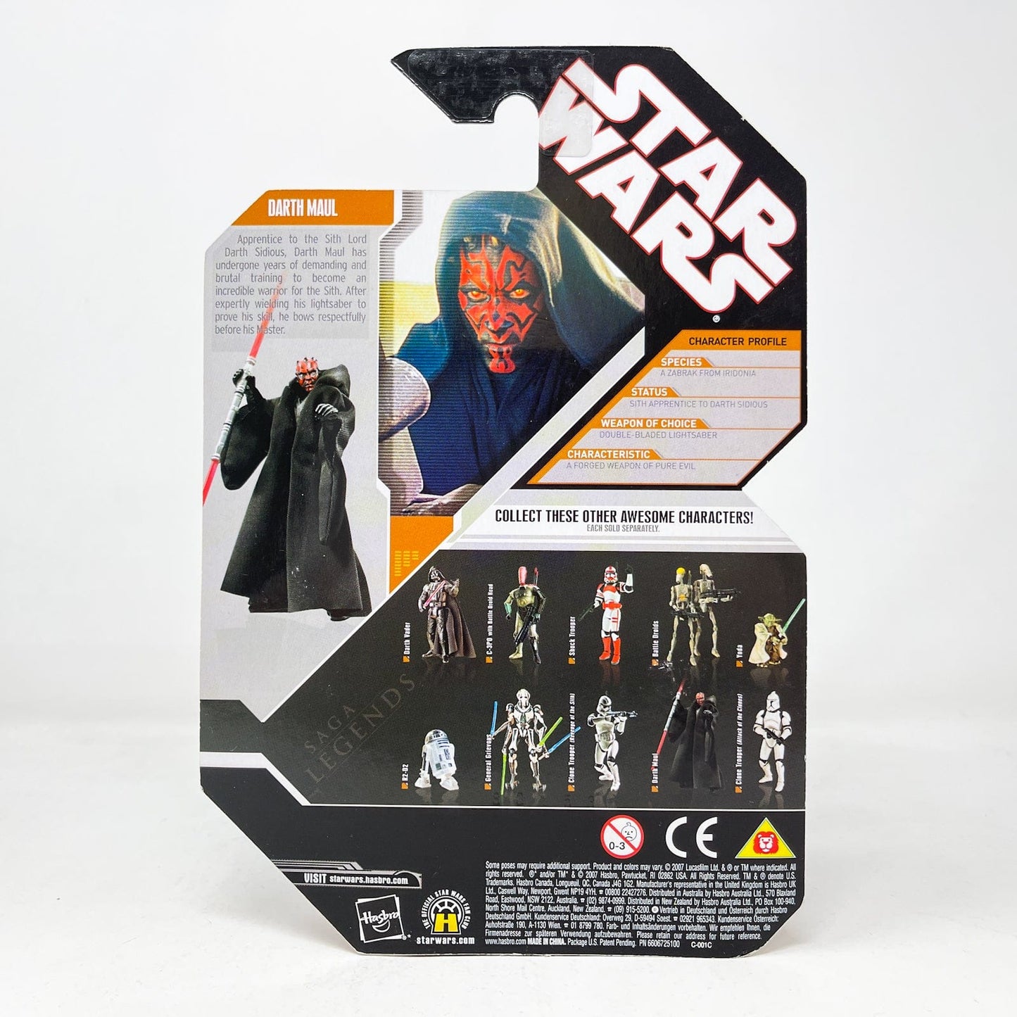 Vintage Hasbro Star Wars Mid MOC Darth Maul - Hasbro 30th Anniversary Collection 3.75"