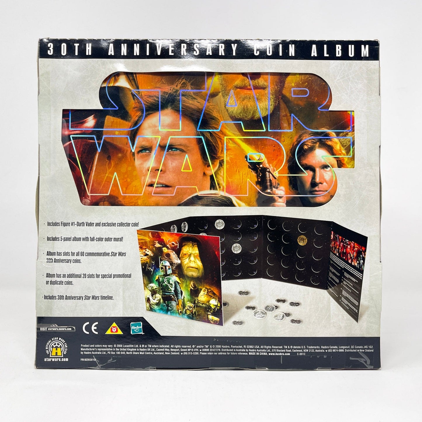 Vintage Hasbro Star Wars Mid MOC Darth Vader (Coin Album) #1 - Hasbro Saga Legends - 30th Anniversary Collection