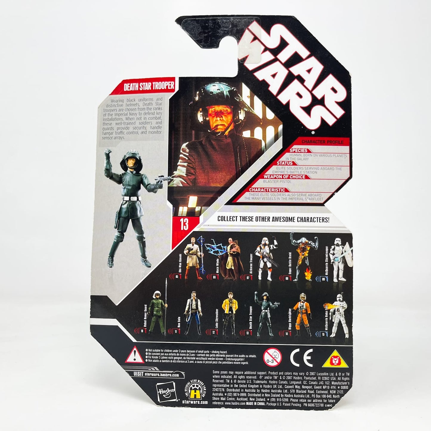 Vintage Hasbro Star Wars Mid MOC Death Star Trooper #13 - Hasbro 30th Anniversary Collection 3.75"