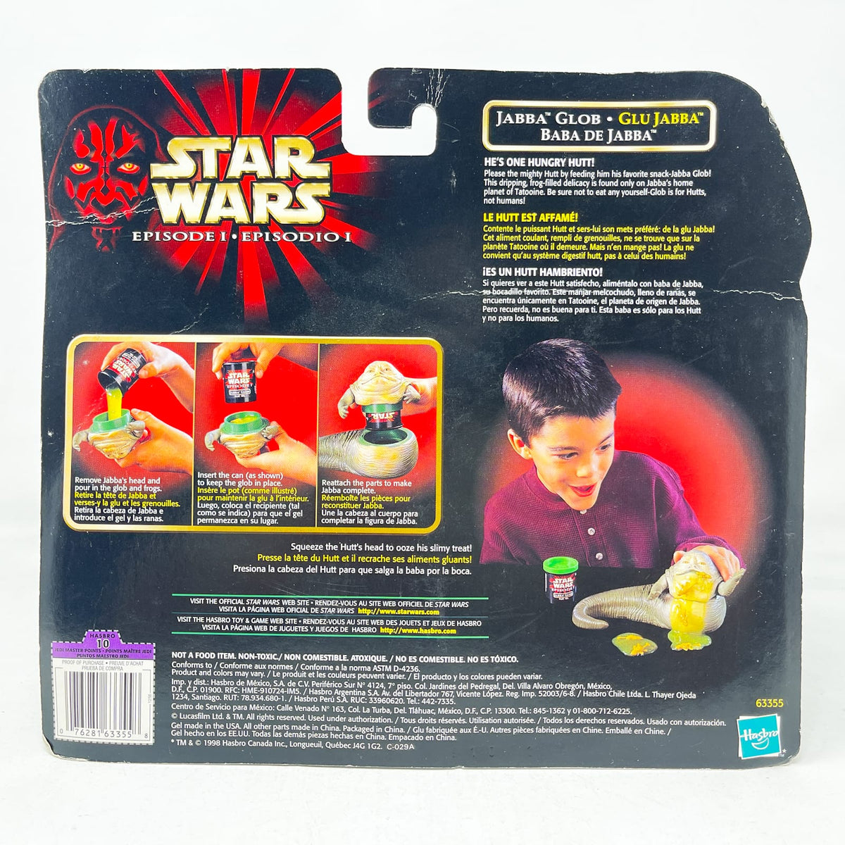 Vintage Hasbro Star Wars Mid MOC Jabba Glob - Hasbro Episode 1 (1999)