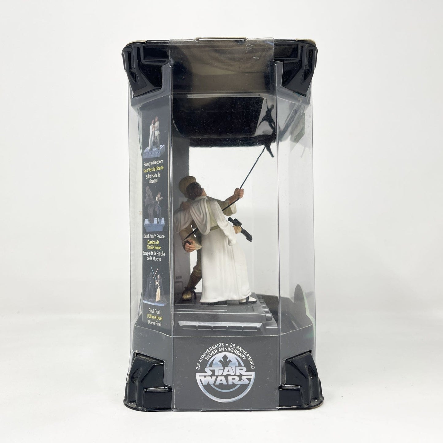 Vintage Hasbro Star Wars Mid MOC Luke Skywalker and Princess Leia (Swing to Freedom) 25th Anniversary - Hasbro Power of the Jedi POTJ (2002)