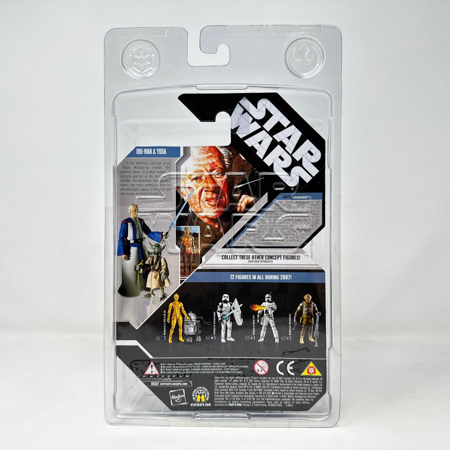 Vintage Hasbro Star Wars Mid MOC Obi-Wan & Yoda (Concept) SDCC - Hasbro 30th Anniversary Collection