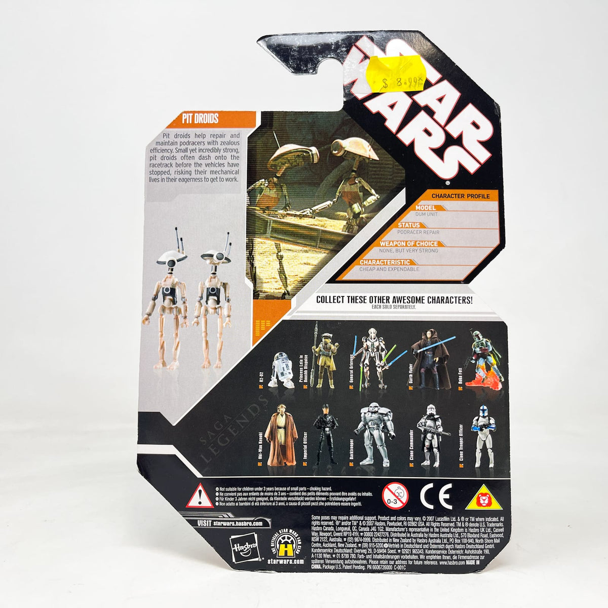 Vintage Hasbro Star Wars Mid MOC Pit Droids - Hasbro 30th Anniversary Collection 3.75"