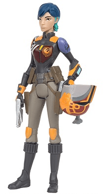 Vintage Hasbro Star Wars Mid MOC Sabine Wren (REBELS) - Hasbro 2016 Rogue One Carded Series 3.75" Star Wars Action Figure
