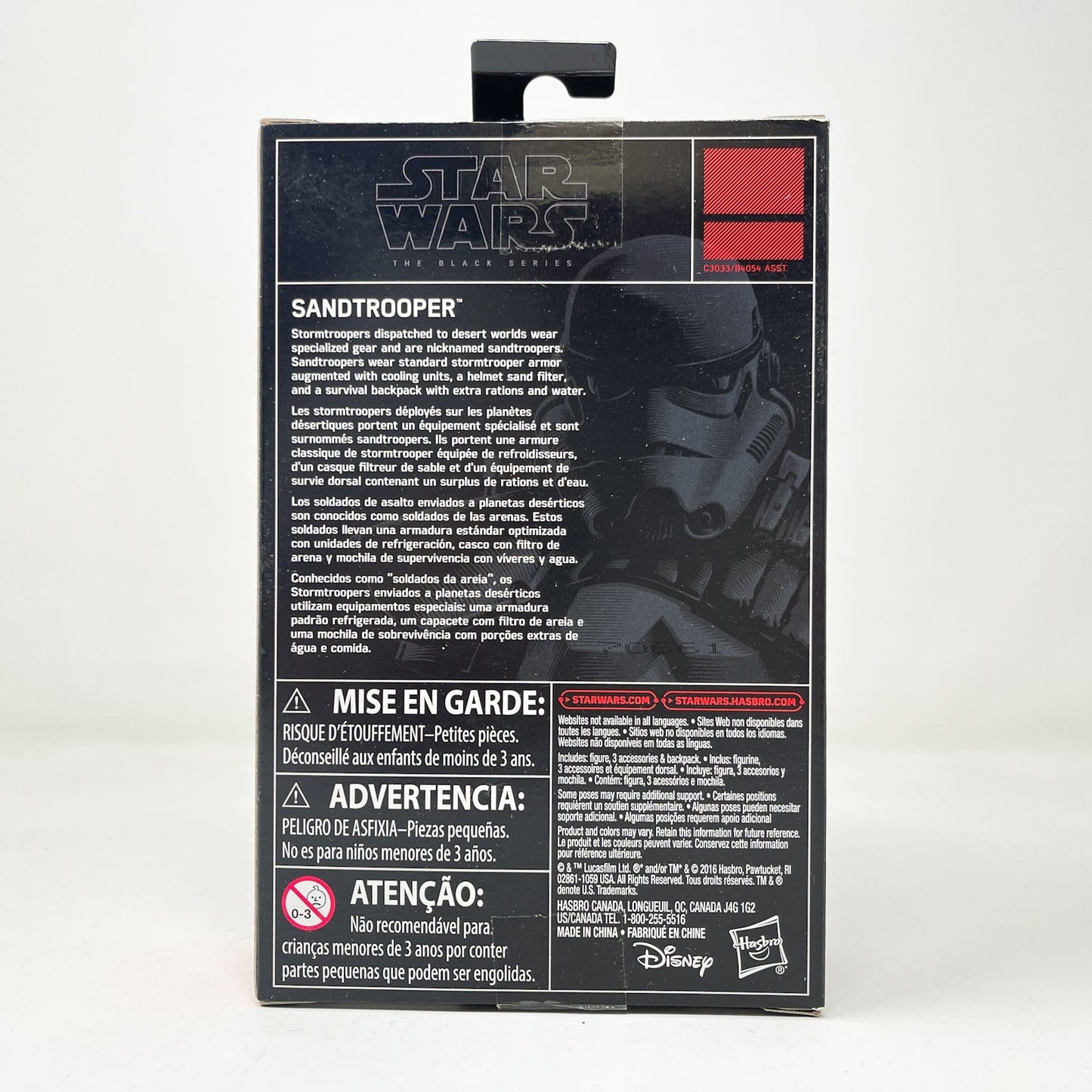 Vintage Hasbro Star Wars Mid MOC Sandtrooper - Hasbro Black Series 3.75" Walmart (2017)