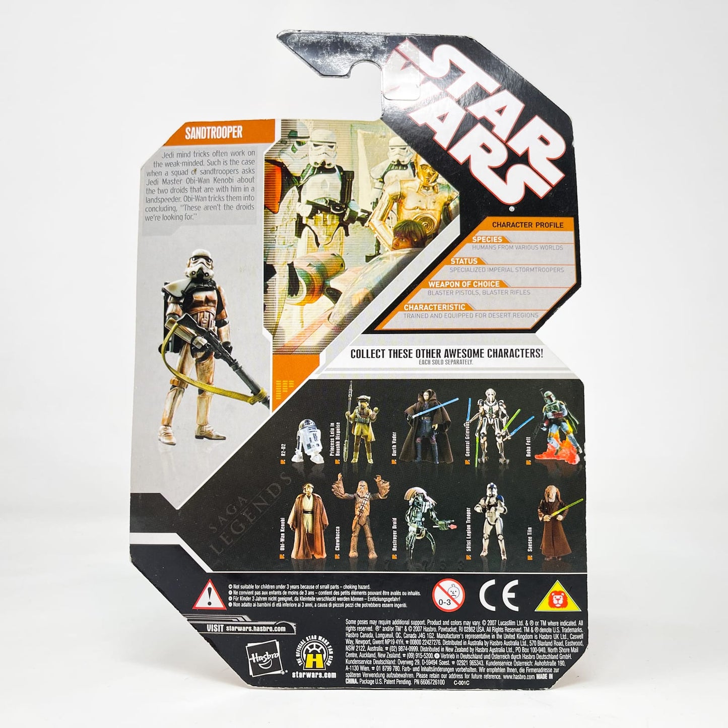 Vintage Hasbro Star Wars Mid MOC Sandtrooper (Squad Leader) - Hasbro 30th Anniversary Collection 3.75"