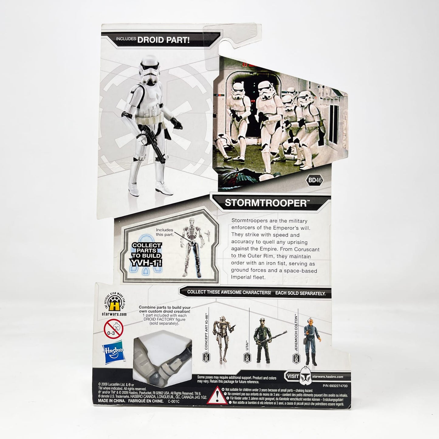 Vintage Hasbro Star Wars Mid MOC Stormtrooper BD46 - Hasbro Legacy Collection 3.75"