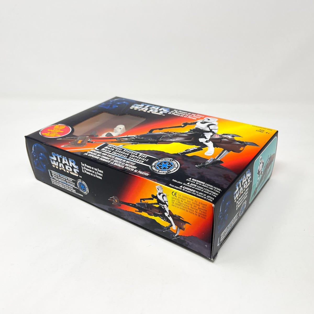 Vintage Hasbro Star Wars Mid Ships Speeder Bike w/ Biker Scout - POTF2 - Sealed