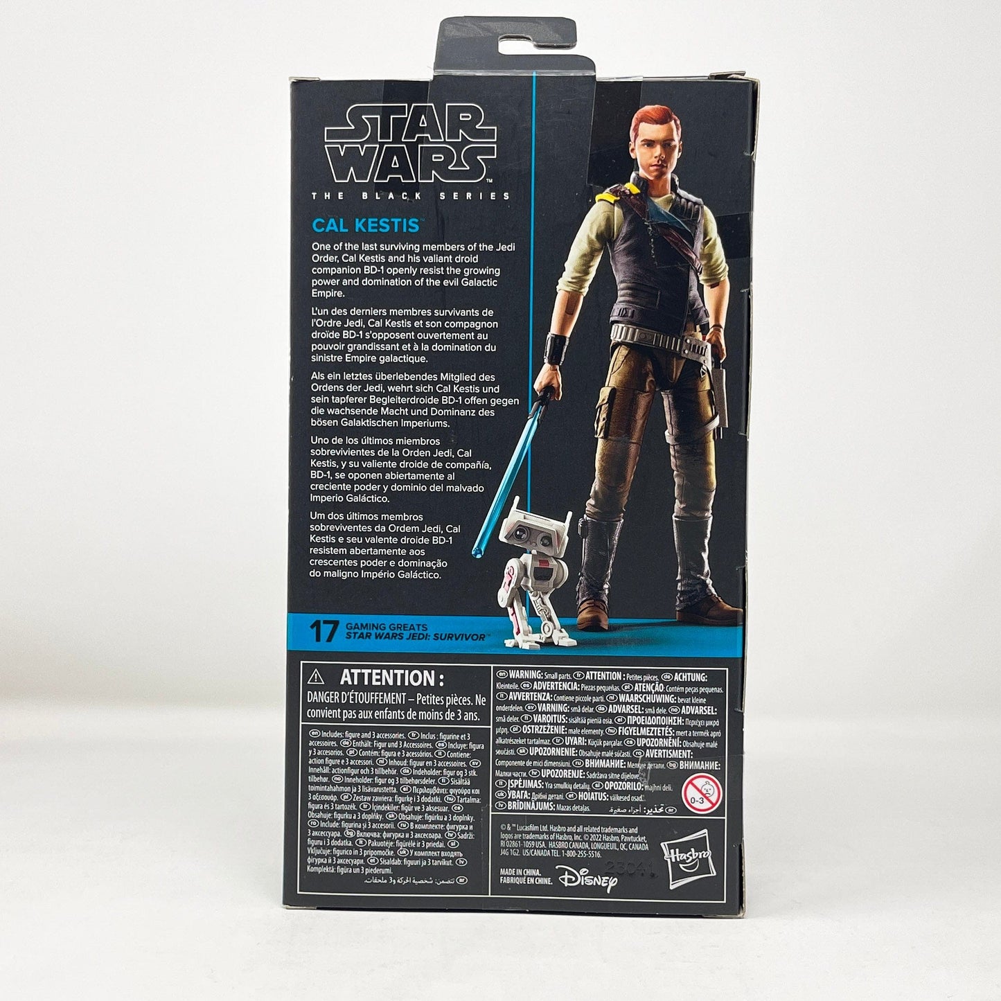 Vintage Hasbro Star Wars Modern MOC Cal Kestis (Jedi: Survivor) GG17 - Black Series Hasbro Star Wars Action Figure