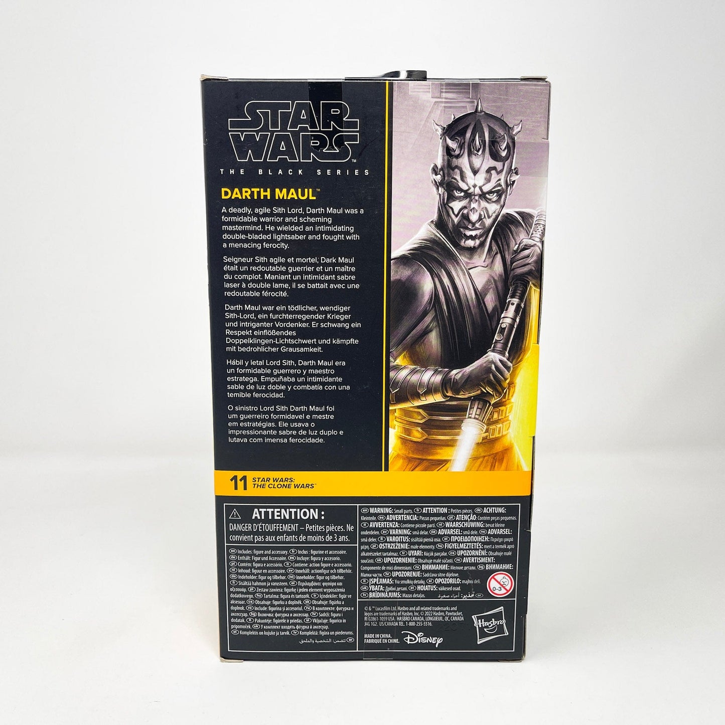 Vintage Hasbro Star Wars Modern MOC Darth Maul (Clone Wars) CW11 - Black Series Hasbro Star Wars Action Figure