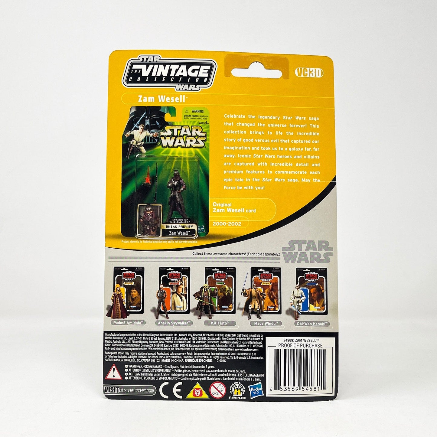 Vintage Hasbro Star Wars Modern MOC VC030 Zam Wesell (2010) - The Vintage Collection Hasbro Star Wars