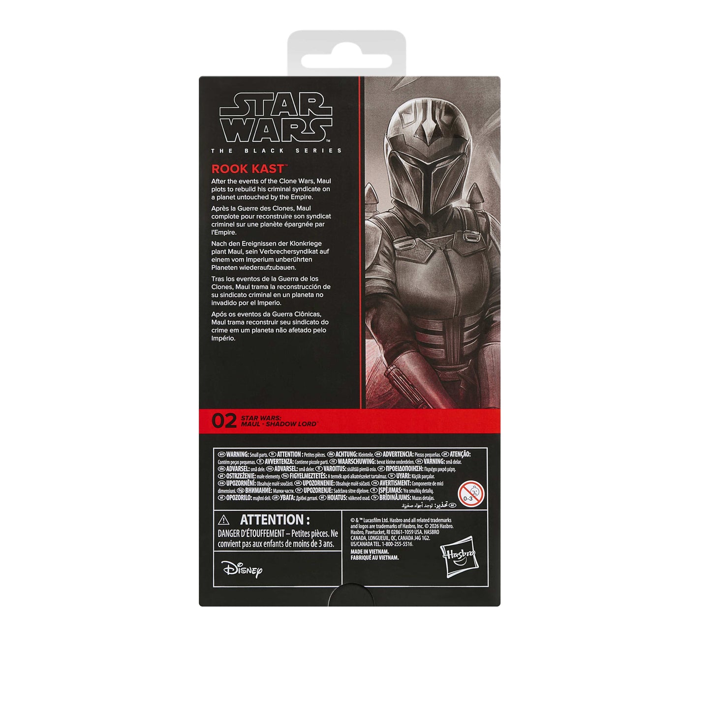 Vintage Hasbro Star Wars Pre-Order Pre-Order Rook Kast - Maul Shadow Lord #02- Hasbro Black Series (2026)`