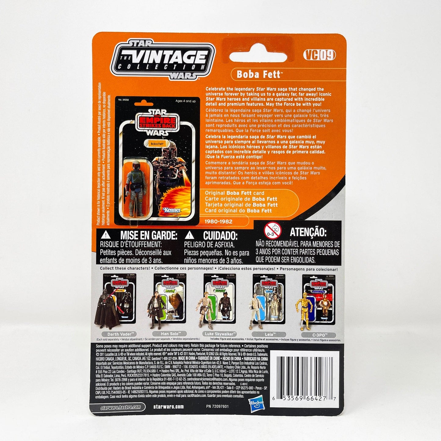 Vintage Hasbro Star Wars Vintage Collection Carded VC009 Boba Fett - ROTJ (2011) Offerless - The Vintage Collection