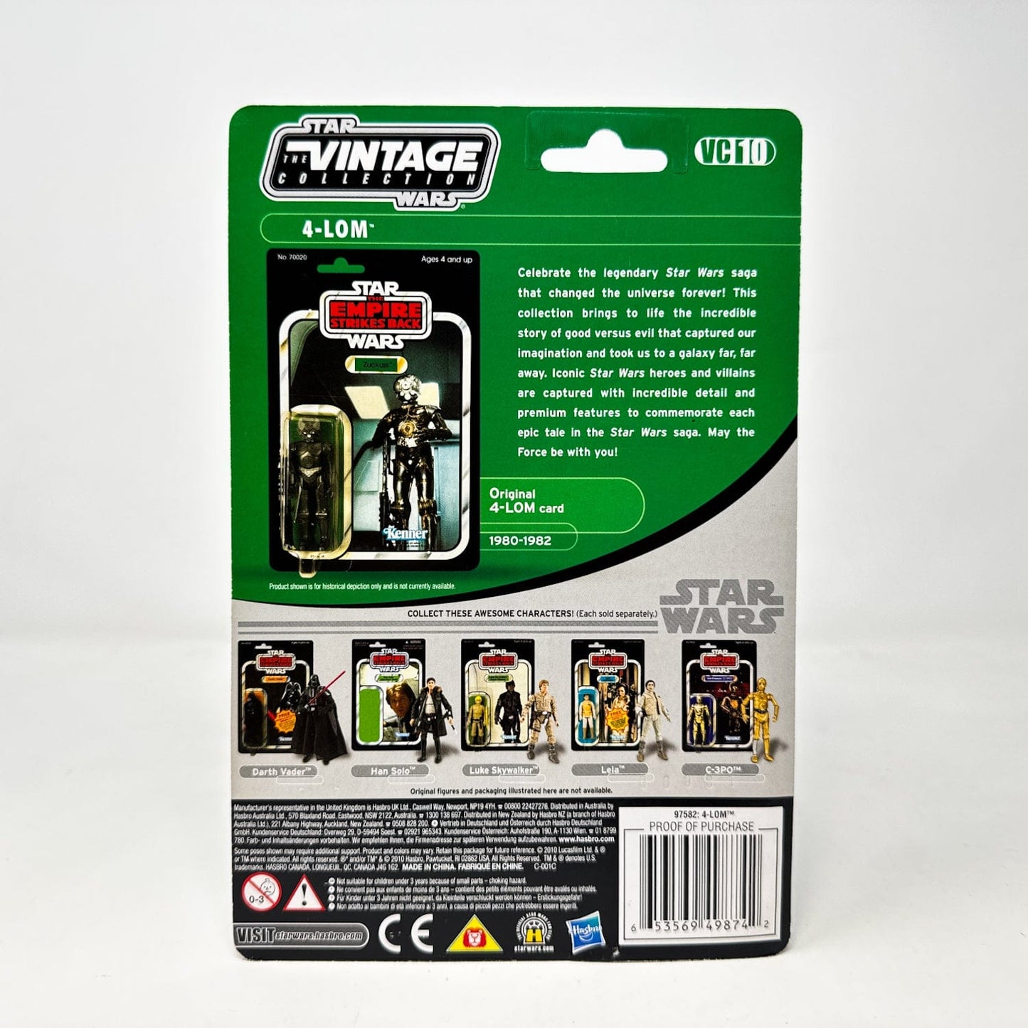 Vintage Hasbro Star Wars Vintage Collection Carded VC010 4-LOM - The Vintage Collection Hasbro