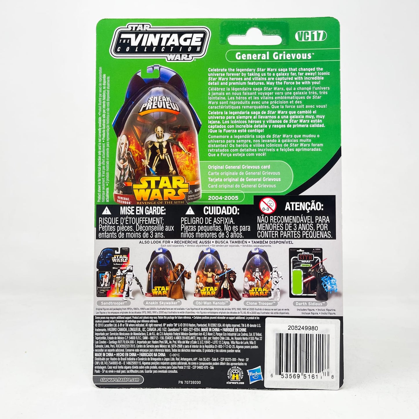 Vintage Hasbro Star Wars Vintage Collection Carded VC017 General Grievous - Canadian Fett Offer - The Vintage Collection (2010)